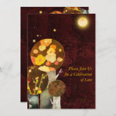 Whimsical Autumn Trees: Uitnodigingen voor het vie (Voorkant / Achterkant)