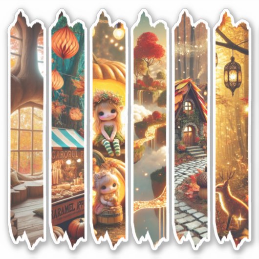 Whimsical Autumnal Magical Washi Tape Planner Sticker (Voorkant)