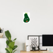 Whimsical Avocado Art Poster (Thuiskantoor)