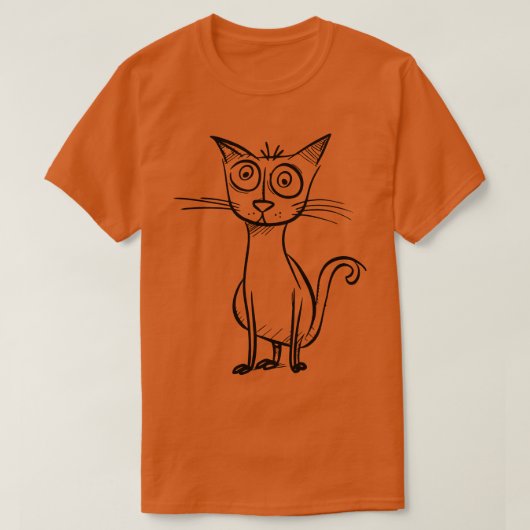 Whimsical avonturen van een rare toon kat t-shirt (Design voorkant)