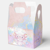 Whimsical axolotl kids birthday bedankdoosjes (Geopend)