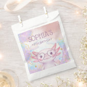 Whimsical axolotl kinderverjaardag bedankzakje (Geknipt)