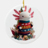 Whimsical Axolotl Lovers Keramisch Ornament (Achterkant)