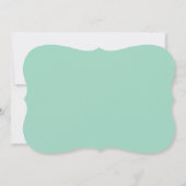 Whimsical B Spring Flowers Baby shower nodigt uit Kaart (Achterkant)