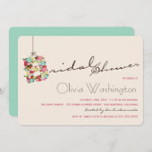 Whimsical B Spring Flowers Vrijgezellenfeest nodig Kaart (Voorkant / Achterkant)