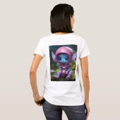Whimsical Baby Alien - Een surrealistisch droomlan T-shirt (Achterkant volledig)