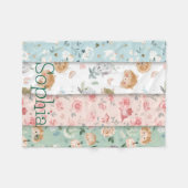 Whimsical baby blanket forest animals patterns fleece deken (Voorkant (Horizontaal))