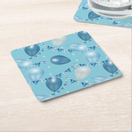 Whimsical Baby Blue Party Onderzetters