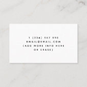 Whimsical Baby Bottle Nanny Babysitter Baby Care Visitekaartje (Achterkant)