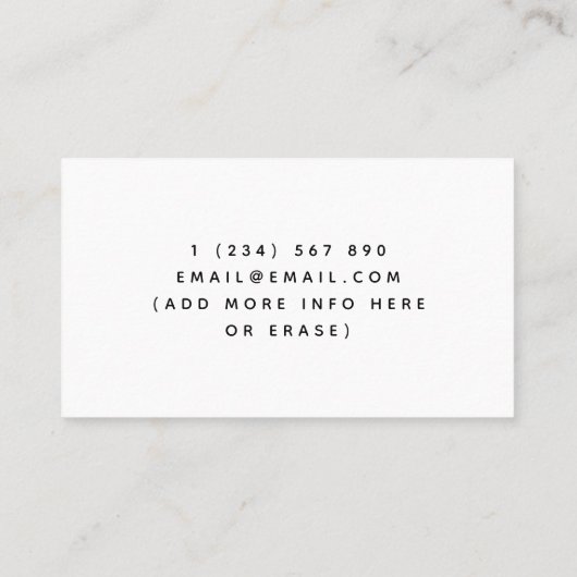 Whimsical Baby Bottle Nanny Babysitter Baby Care Visitekaartje (Achterkant)