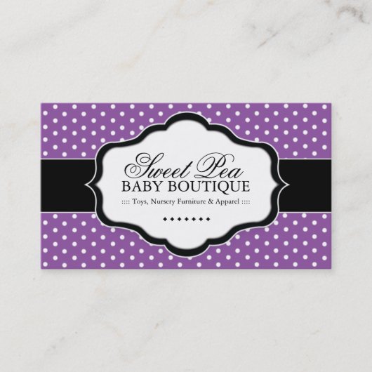 Whimsical Baby Boutique Visitekaartjes (Voorkant)