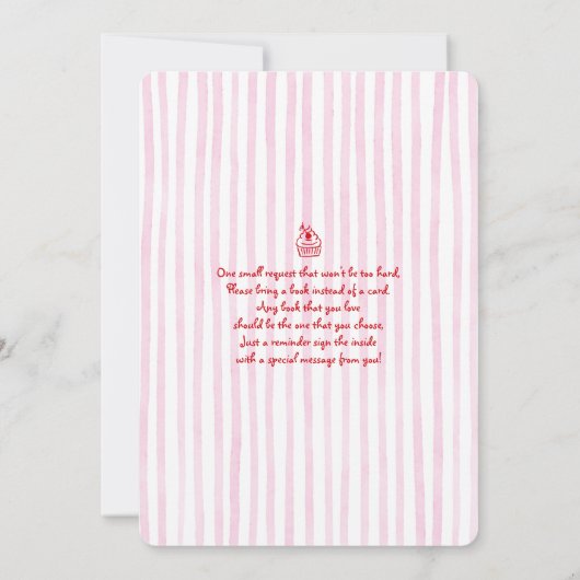 Whimsical Baby Brunch Baby Shower Girl Kaart (Achterkant)