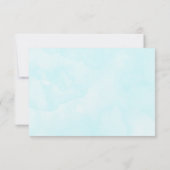 Whimsical Baby Bunny in een ballon Dank u Bedankkaart (Achterkant)