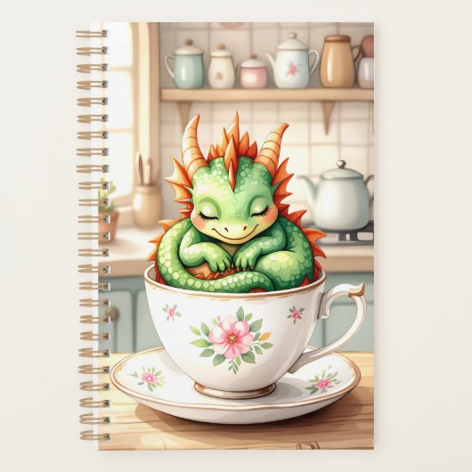 Whimsical Baby Dragon Fantasy Planner (Voorkant)