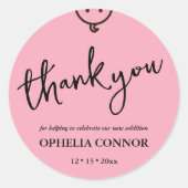 Whimsical Baby Girl Sticker (Voorkant)