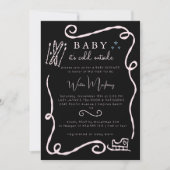 Whimsical Baby Het is Koud Buiten Baby shower Uitn Kaart (Voorkant)