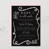 Whimsical Baby Het is Koud Buiten Baby shower Uitn Kaart (Voorkant / Achterkant)