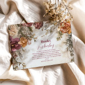 Whimsical Baby in Bloom Wildflower Boeken voor Bab Informatiekaartje