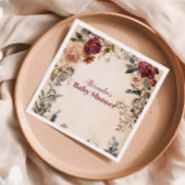 Whimsical Baby in Bloom Wildflower Servet