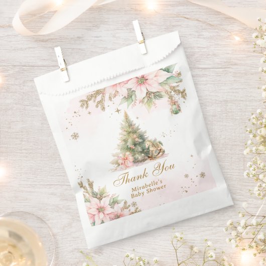 Whimsical Baby is koud buiten pastel bedankt Bedankzakje (Geknipt)