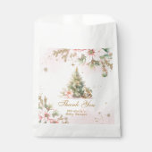 Whimsical Baby is koud buiten pastel bedankt Bedankzakje (Voorkant)