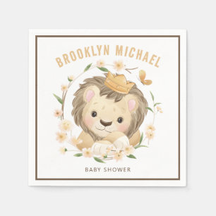 Whimsical Baby Lion king Baby shower Servet
