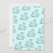 Whimsical Baby shower Blue Boy per post Kaart (Achterkant)