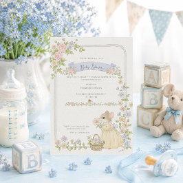 Whimsical Baby Shower Muizen Baby Shower Kaart