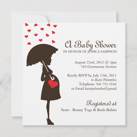 Whimsical Baby shower nodigt uit Kaart (Voorkant)