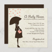 Whimsical Baby shower nodigt uit Kaart (Voorkant / Achterkant)