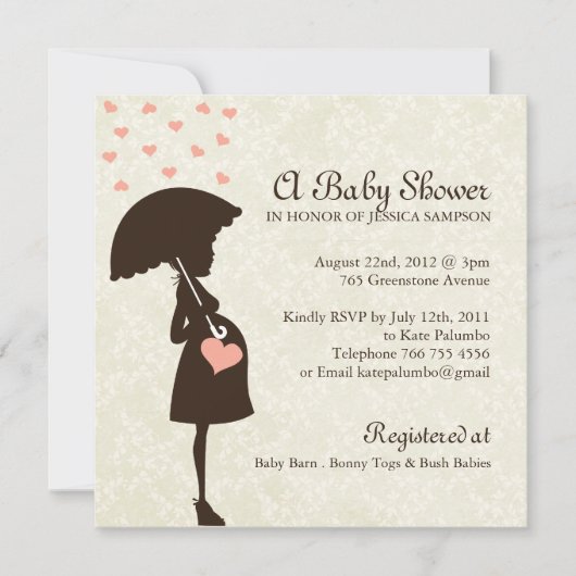 Whimsical Baby shower nodigt uit Kaart (Voorkant)