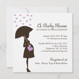 Whimsical Baby shower nodigt uit Kaart