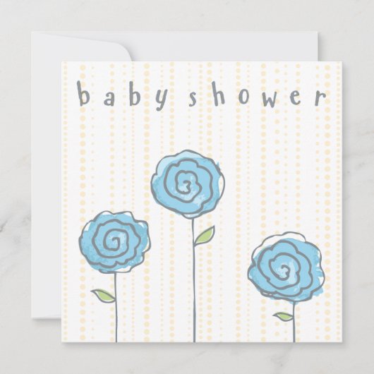 Whimsical Baby shower Uitnodiging Sjabloon (Voorkant)