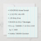 Whimsical Baby shower Uitnodiging Sjabloon (Achterkant)