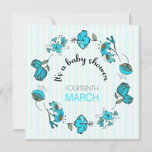 Whimsical Baby shower Uitnodiging Sjabloon (Voorkant)