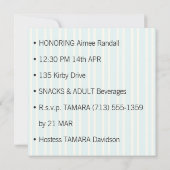 Whimsical Baby shower Uitnodiging Sjabloon (Achterkant)