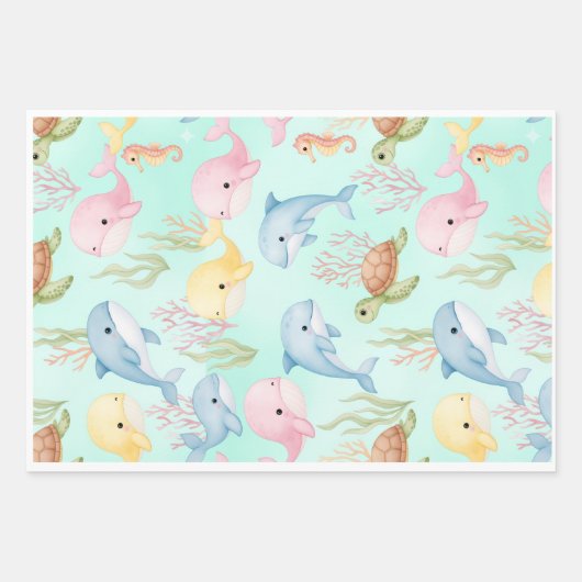 Whimsical Baby wrapping paper set (Voorkant 2)