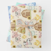 Whimsical Baby wrapping paper set (In situ)