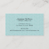 Whimsical Bakery Blue Visitekaartje (Achterkant)