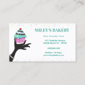 Whimsical Bakery Business Cupcake Kaarten Visitekaartje (Voorkant)