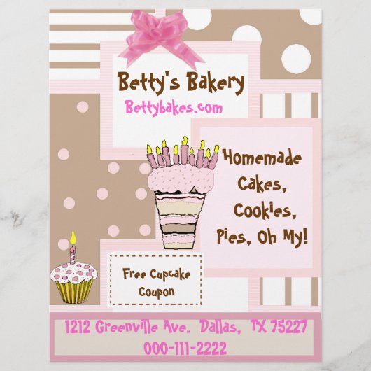 Whimsical Bakery Flyer (Voorkant)