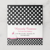 Whimsical Bakery Folded Business / Loyalty Kaart Plaatskaartje (Buitenkant ongevouwen)