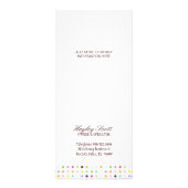 Whimsical Bakery Rack Kaart (Achterkant)