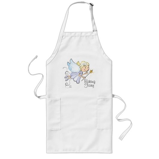 Whimsical Baking Fairy Apron Lang Schort (Voorkant)