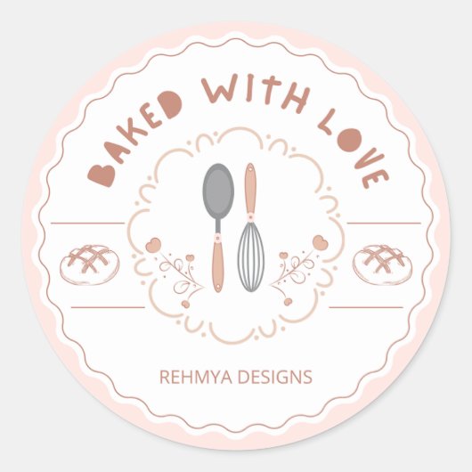 Whimsical Baking Verrukt Sticker (Voorkant)