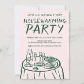 Whimsical Balkon Appartement Custom Housewarming Kaart (Voorkant)
