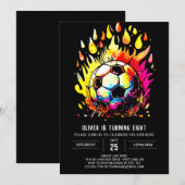 Whimsical Ball Kinder voetbalverjaardag Kaart (Voorkant / Achterkant)