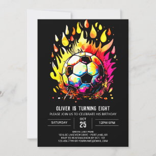 Whimsical Ball Kinder voetbalverjaardag Kaart