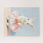 Whimsical Ballerina Konijn Herfst Legpuzzel (Horizontaal)