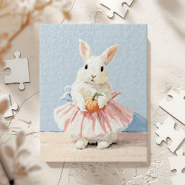 Whimsical Ballerina Konijn Herfst Legpuzzel